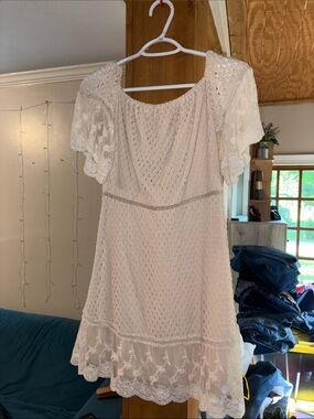 Elle Rae Off The Shoulder Lace Over-Lay Boutique Dress